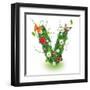 Beautiful Spring Letter "V"-Kesu01-Framed Art Print