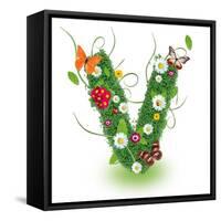 Beautiful Spring Letter "V"-Kesu01-Framed Stretched Canvas