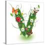 Beautiful Spring Letter "V"-Kesu01-Stretched Canvas