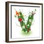 Beautiful Spring Letter "V"-Kesu01-Framed Art Print