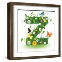 Beautiful Spring Letter "Z"-Kesu01-Framed Art Print