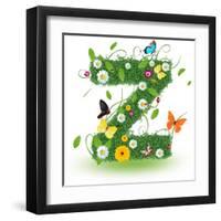 Beautiful Spring Letter "Z"-Kesu01-Framed Art Print