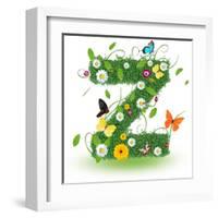 Beautiful Spring Letter "Z"-Kesu01-Framed Art Print