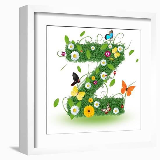 Beautiful Spring Letter "Z"-Kesu01-Framed Art Print