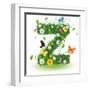 Beautiful Spring Letter "Z"-Kesu01-Framed Art Print