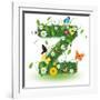 Beautiful Spring Letter "Z"-Kesu01-Framed Art Print