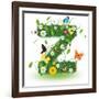 Beautiful Spring Letter "Z"-Kesu01-Framed Art Print