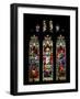 Beautiful Stained Glass Window in 15Th Century Saxon Church Depicting Resurrection of Jesus-Veneratio-Framed Photographic Print