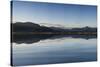 Beautiful Summer Panoramic View from Porthmadog Cob towards Snowdonia Mountains-Veneratio-Stretched Canvas
