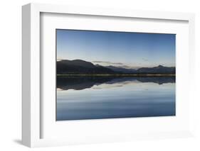 Beautiful Summer Panoramic View from Porthmadog Cob towards Snowdonia Mountains-Veneratio-Framed Photographic Print