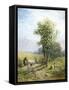 Beautiful Summer's Day-James John Hill-Framed Stretched Canvas