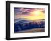 Beautiful Sunny Day is in Mountain Landscape. Carpathian, Ukraine, Europe. Beauty World. Retro Filt-Leonid Tit-Framed Photographic Print