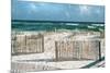 Beautiful Sunny Day with Big Waves and Puffy Clouds at White Sand Beach-forestpath-Mounted Photographic Print
