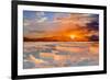 Beautiful Sunrise and Natural Travertine Pools and Terraces, Pamukkale, Turkey-muratart-Framed Photographic Print