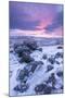 Beautiful Sunrise over a Frozen Snow Covered Moorland-Adam Burton-Mounted Photographic Print