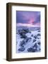 Beautiful Sunrise over a Frozen Snow Covered Moorland-Adam Burton-Framed Photographic Print