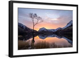 Beautiful Sunrise over Buttermere in the English Lake District-Tony Allaker-Framed Photographic Print