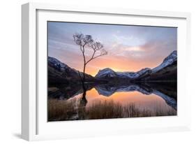 Beautiful Sunrise over Buttermere in the English Lake District-Tony Allaker-Framed Photographic Print