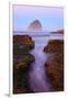 Beautiful Sunrise over Haystack Rock, Cape Kiwanda, Oregon Coast, Pacific Ocean, Pacific Northwest-Craig Tuttle-Framed Photographic Print