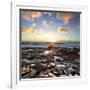 Beautiful Sunset at Atlantic Ocean. Tenerife, Canary Islands-Roman Sigaev-Framed Photographic Print