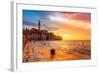 Beautiful Sunset at Rovinj in Adriatic Sea Coast of Croatia, Europe. this Image Make HDR Technique-Fesus Robert-Framed Photographic Print