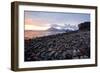 Beautiful Sunset at Stony Beach Elgol Isle of Skye Highland Scotland-vichie81-Framed Photographic Print