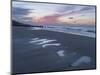 Beautiful sunset colours over the beach at low tide at Mundesley, Norfolk, England, United Kingdom,-Jon Gibbs-Mounted Photographic Print