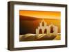 Beautiful Sunset in  Oia, Santorini Island-ELEN-Framed Photographic Print