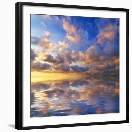 Beautiful Sunset on the Sea. Beautiful Seascape-Oleh Honcharenko-Framed Photographic Print