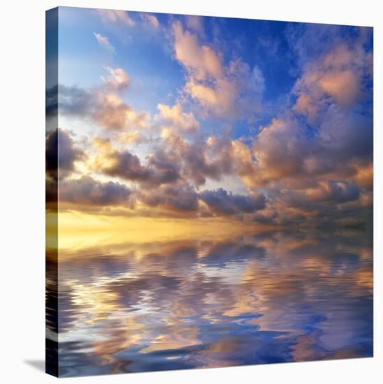 Beautiful Sunset on the Sea. Beautiful Seascape-Oleh Honcharenko-Stretched Canvas