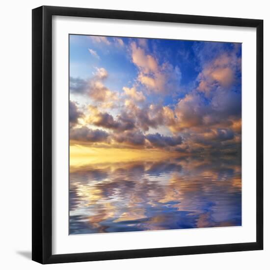 Beautiful Sunset on the Sea. Beautiful Seascape-Oleh Honcharenko-Framed Photographic Print