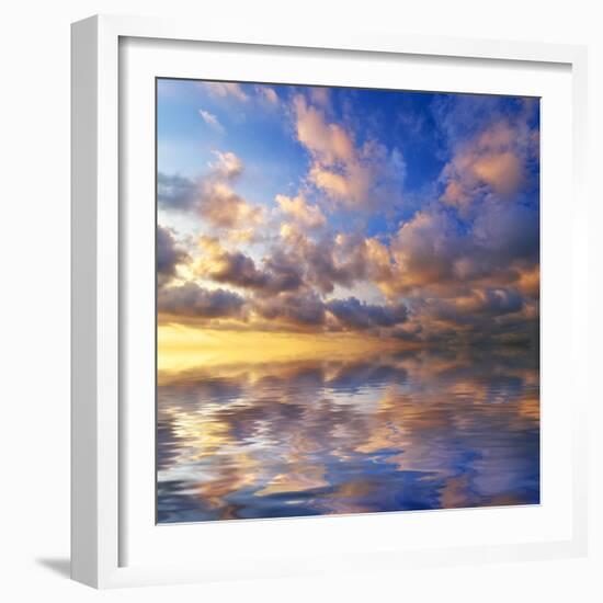 Beautiful Sunset on the Sea. Beautiful Seascape-Oleh Honcharenko-Framed Photographic Print