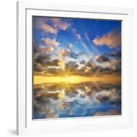 Beautiful Sunset on the Sea. Beautiful Seascape-Oleh Honcharenko-Framed Photographic Print