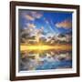 Beautiful Sunset on the Sea. Beautiful Seascape-Oleh Honcharenko-Framed Photographic Print