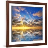 Beautiful Sunset on the Sea. Beautiful Seascape-Oleh Honcharenko-Framed Photographic Print