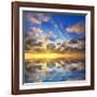 Beautiful Sunset on the Sea. Beautiful Seascape-Oleh Honcharenko-Framed Photographic Print