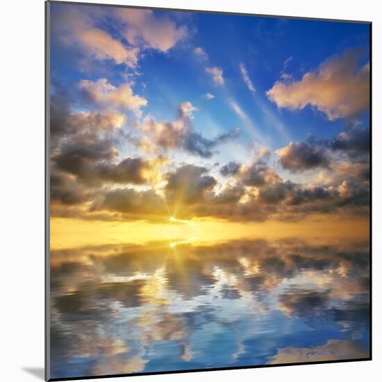 Beautiful Sunset on the Sea. Beautiful Seascape-Oleh Honcharenko-Mounted Photographic Print