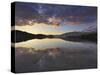 Beautiful Sunset over Whitefish Lake, Montana, Usa-Chuck Haney-Stretched Canvas