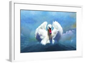 Beautiful Swan-Ata Alishahi-Framed Giclee Print
