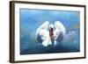 Beautiful Swan-Ata Alishahi-Framed Giclee Print