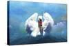 Beautiful Swan-Ata Alishahi-Stretched Canvas