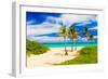 Beautiful Tropical Beach in Cuba-Kamira-Framed Photographic Print