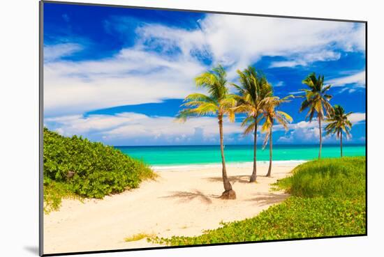 Beautiful Tropical Beach in Cuba-Kamira-Mounted Photographic Print