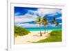 Beautiful Tropical Beach in Cuba-Kamira-Framed Photographic Print