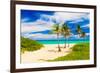 Beautiful Tropical Beach in Cuba-Kamira-Framed Photographic Print