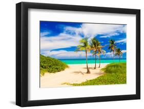 Beautiful Tropical Beach in Cuba-Kamira-Framed Photographic Print