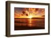 Beautiful Tropical Sunset on the Beach-idizimage-Framed Photographic Print