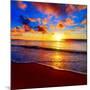 Beautiful Tropical Sunset on the Beach-idiz-Mounted Photographic Print