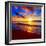 Beautiful Tropical Sunset on the Beach-idiz-Framed Photographic Print