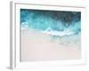 Beautiful Tropical White Empty Beach and Sea Waves Seen from Above-NinaMalyna-Framed Photographic Print